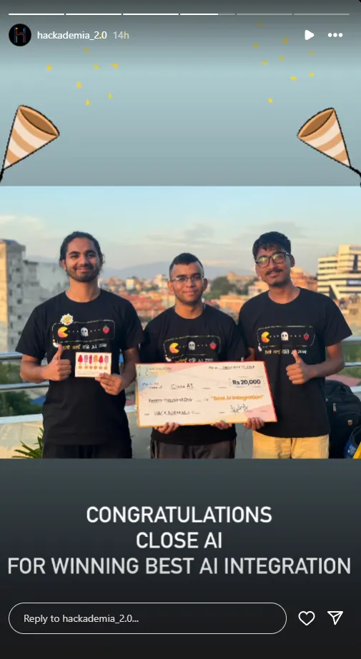 Hackademia 2 Best AI Product